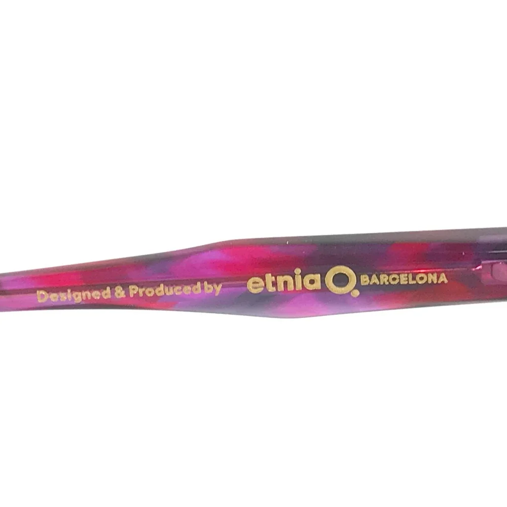 Etnia Barcelona Eyeglasses Frames VREELAND FUBL Fuchsia Blue Square 53-16-138